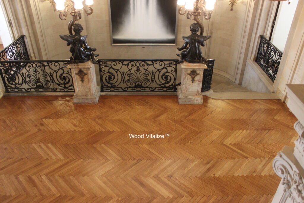 Hardwood floor refinishing project in Forest Hills Queens using dustless sanding by Wood Vitalize