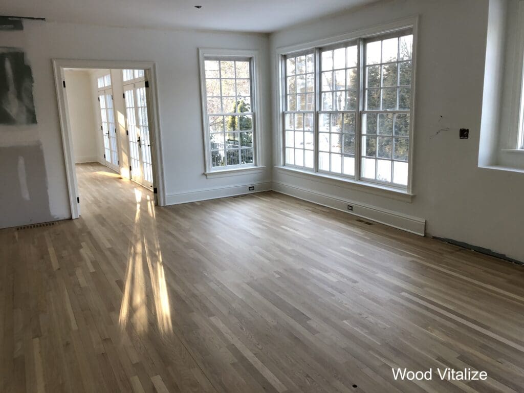Dustless hardwood floor refinishing project by Wood Vitalize in NYC and Westchester County