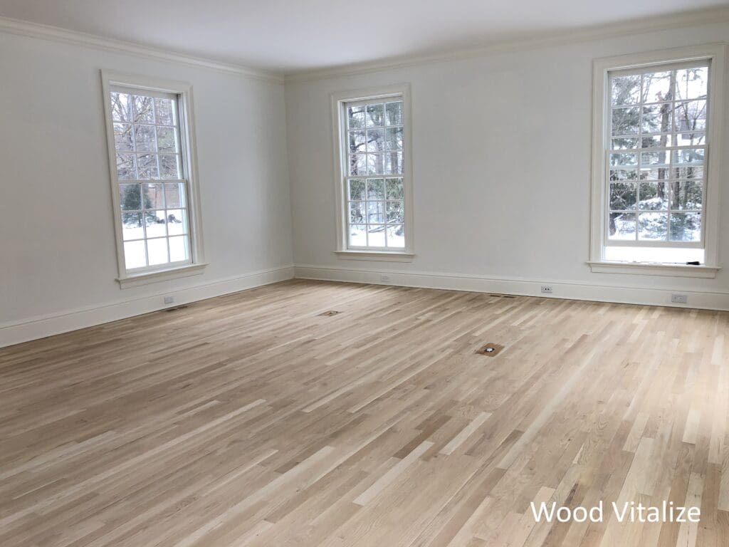 Hardwood floor installation sanding and refinishing in Douglaston Queens NY large room