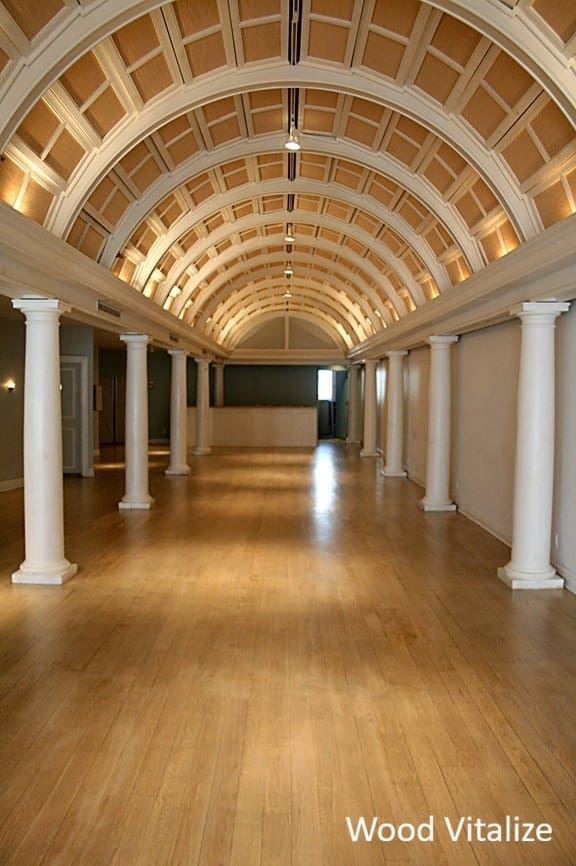 Restored hardwood floors after refinishing in Irvington NY